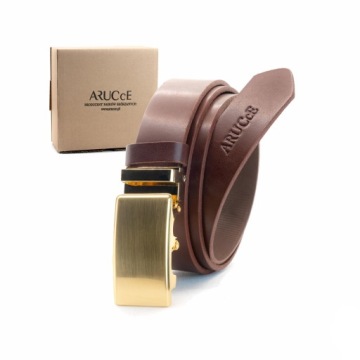 PASEK SKÓRZANY MĘSKI DO SPODNI SKÓRA NATURALNA AR