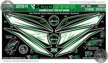 OKLEINA PRZEDNIEJ OWIEWKI KAWASAKI Z1000 2010