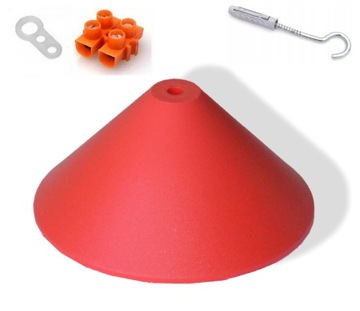 Podsufitka do lamp rozeta sufitowa maskownica CZERWONA