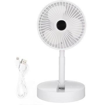 СКЛАДНОЙ 3-СКОРОСТНОЙ НАСТОЛЬНЫЙ ВЕНТИЛЯТОР, ОХЛАЖДАЮЩИЙ ВЕНТИЛЯТОР С ЗАРЯДКОЙ ПО USB