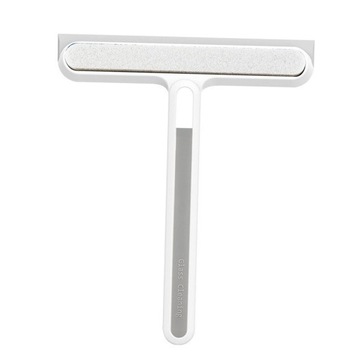 Щетка для мытья окон с ручкой, переносная, прочная, для мытья окон, белая