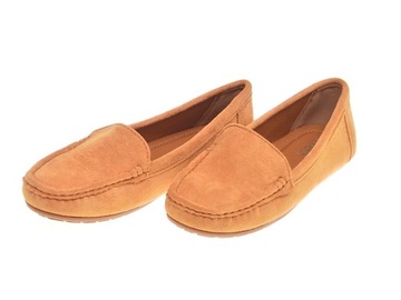 DAMSKIE ZAMSZOWE MOKASYNY Camel r.39