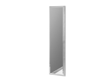 Nowoczesne lustro w srebrnej ramie 28x118 12F-390