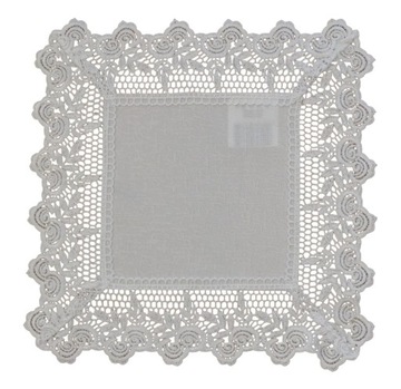 Serwetka gipiura biała 35x35 cm