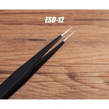 НАБОР ИЗ 6 ПРЕЦИЗИОННЫХ АНТИМАГНИТНЫХ пинцетов, ANTISTATIC ESD TECHREBAL