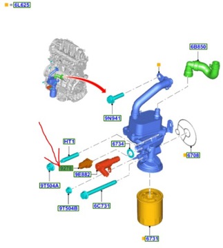 CZUJNIK CIŚNIENIA OLEJU FORD 2.0L DURATORQ DIESEL