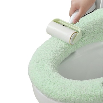 Подушка на сиденье для унитаза в ванной. Моющийся мягкий коврик.