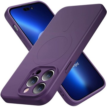 Etui Silicone Case do Magsafe iPHONE 14 Pro Max + szkło