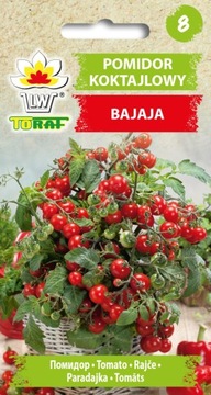 POMIDOR KOKTAJLOWY BAJAJA ODMIANA BARDZO WCZESNA TYP CHERRY NASIONA 0,3G