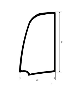 szyba drzwi JCB 8014, 8014CTS, 8016, 8018, 8020 827/80292