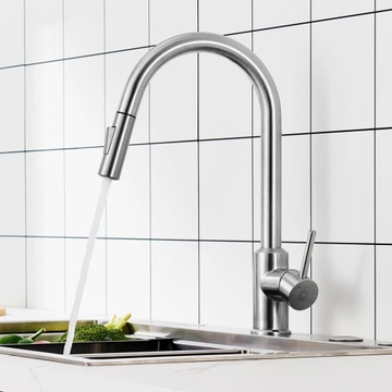 Смеситель для кухни Смеситель для мойки С ВЫДВИЖНЫМ ИЗЛИКОМ 40см