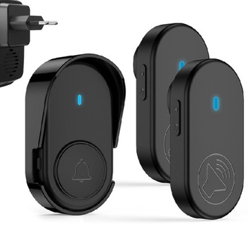 BEZPRZEWODOWY DZWONEK DO DRZWI FURTKI DOM BRAMA DZIAŁKA 2x ODBIORNIKI