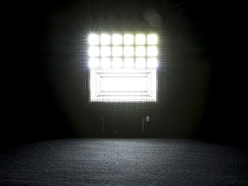 Галогенная светодиодная рабочая лампа 12-24В 126Вт, черная рамка