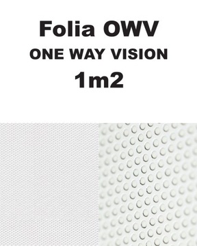 Folia OWV One Way Vision z nadrukiem 1mkw