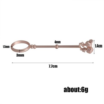 Smoker Finger Rack Woman złoty 16mm