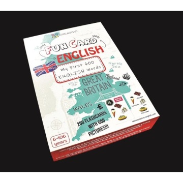 XXL FUN CARD English My First 600 Words CREATIVO