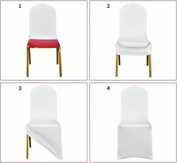 Чехлы НА СТУЛ БЕЛЫЕ ТОЛСТЫЕ 200г ДЛЯ ПРИЧАСТИЯ И СВАДЬБЫ 20шт