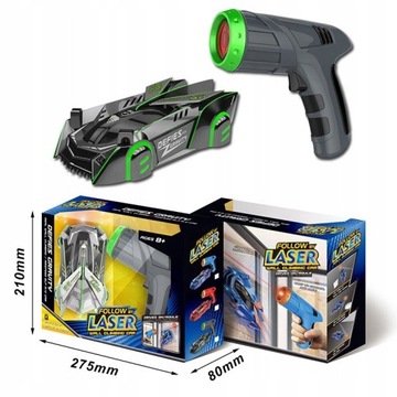 АВТОМОБИЛЬ С ЛАЗЕРНЫМ УПРАВЛЕНИЕМ ПО СТЕНЕ, нет, пластик, 3 м +