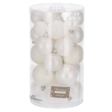 РОЖДЕСТВЕНСКИЕ ШАРЫ ДЛЯ ЕЛКИ, 30 шт, НАБОР 6/5/4 см, НЕБРЫВАЕМЫЙ ПРЕМИУМ