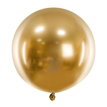 BALON GIGANT KULA złoty chromowany 60 cm 24 cale na urodziny ślub wesele