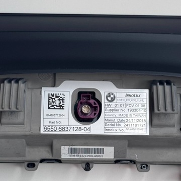 BMW 1 F20 F21 2017 PANEL ŘÍZENÍ PŘEPÍNAČE