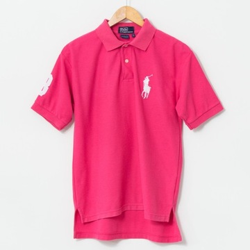 Ralph Lauren VINTAGE różowa koszulka polo polówka rozmiar M/L
