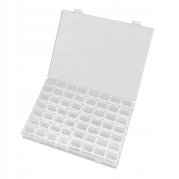56 отделений Пластиковая коробочка для бусин