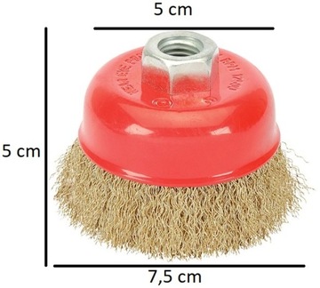 ПРОВОЛОЧНАЯ ЩЕТКА ДЛЯ УГЛОВОЙ ШЛИФРОВОЧНОЙ МАШИНЫ М14 75мм