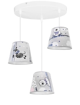 LAMPA WISZĄCA SUFITOWA LOFT DZIECIĘCA ABAŻUR LED