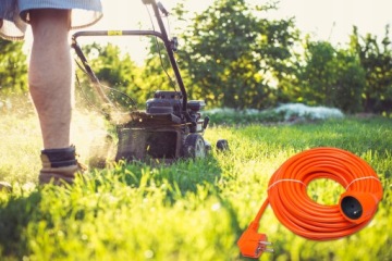 САДОВЫЙ УДЛИНИТЕЛЬ СТРОИТЕЛЬНАЯ КОСИЛКА ДЛЯ МАСЛА МАШИНА СЕТЕВОЙ ШНУР 20М
