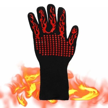 BBQ Gloves High Temperature Resistance Oven Mitts 500 800 Degrees Fireproof