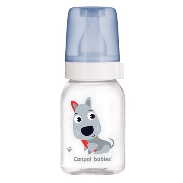 CANPOL LEKKA WĄSKA BUTELKA 120ml CUTE ANIMALS 0m+
