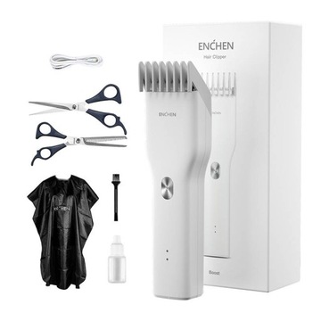 ZESTAW MASZYNKA DO STRZYŻENIA WŁOSÓW 3 do 21MM AKCESORIA ENCHEN BOOST-W SET