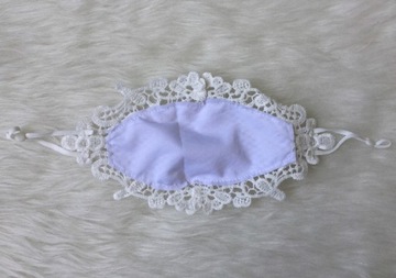 Маска WEDDING LACE, белая кружевная маска