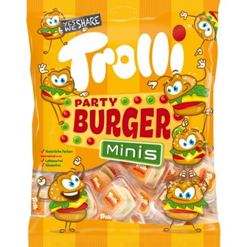 Trolli Żelki Party Burger Minis 100g