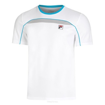 Tenisové tričko Fila Asher biele r.XL