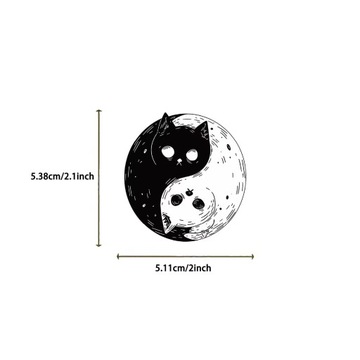 Наклейки с черным котом, 50 штук крутых наклеек с животными для детей, мальчиков, девочек и студентов.