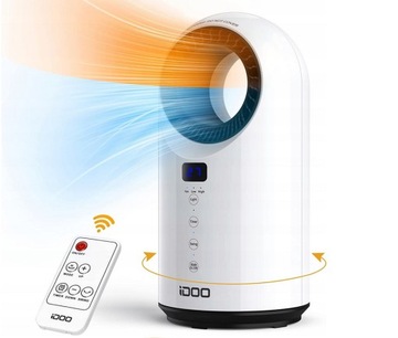 Termowentylator ceramiczny 1500W chłodzenie/ grzanie przenośny +pilot