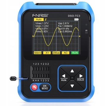 URZĄDZENIE POMIAROWE OSCYLOSKOP CYFROWY 3W1 DSO-TC3 Z LCD GENERATOR