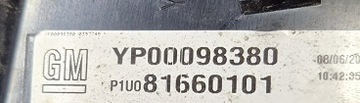 OPEL GRANDLAND X SVĚTLO LEVÝ ZADNÍ EVROPA YP00098380