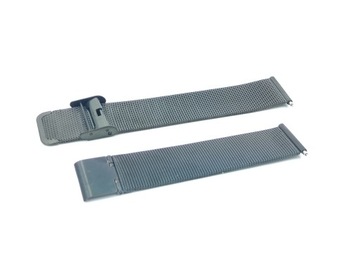 Pasek BRANSOLETA ZEGARKA SMARTWATCHA 20mm UNIWERSALNA CZARNA METALOWA MESH