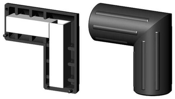 Łącznik profil okrągły fi 40mm ścianka 2mm,