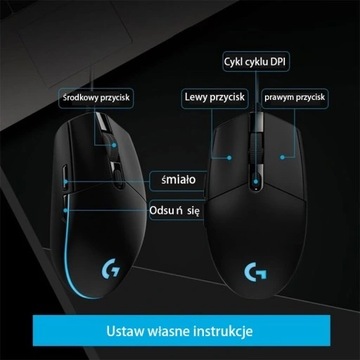 Mysz Logitech G102 Lightsync Niebieski