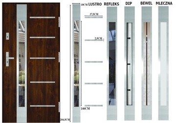ПОЛЬСКИЕ ДВЕРИ INOX4 ZD5 72MM THERMO MAX CLEAN AIR UD=1,1 90 CM