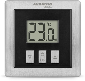 AURATON Heat Monitor REGULATOR bezprzewodowy czarny SMART kc671