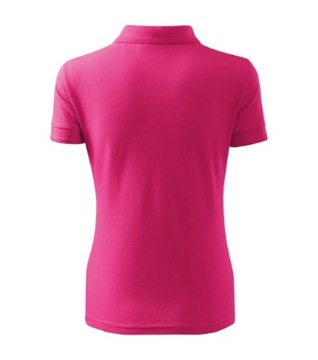 KOSZULKA polo DAMSKA PIQUE MALFINI 210 T-SHIRT purpurowa XS