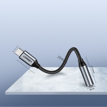 UGREEN АДАПТЕР ДЛЯ НАУШНИКОВ MINI JACK 3,5 мм / USB C