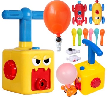 WYRZUTNIA BALONÓW Zabawka Aerodynamiczna + Pompka