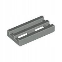 Lego Grill 1x2 1szt Light Gray 2412b 241202 U