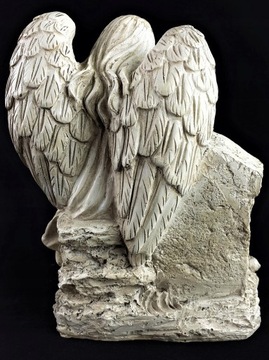 ПРИЗОВ АНГЕЛА-ХРАНИТЕЛЯ с надписью ПОКОЙСЯ С МИРОМ на могилу Вашего СЫНА, 21,5 СМ